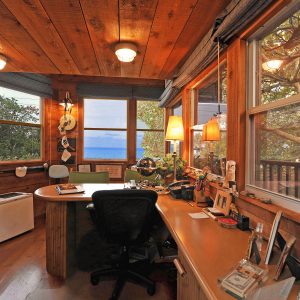 My oceanfront treehouse office
