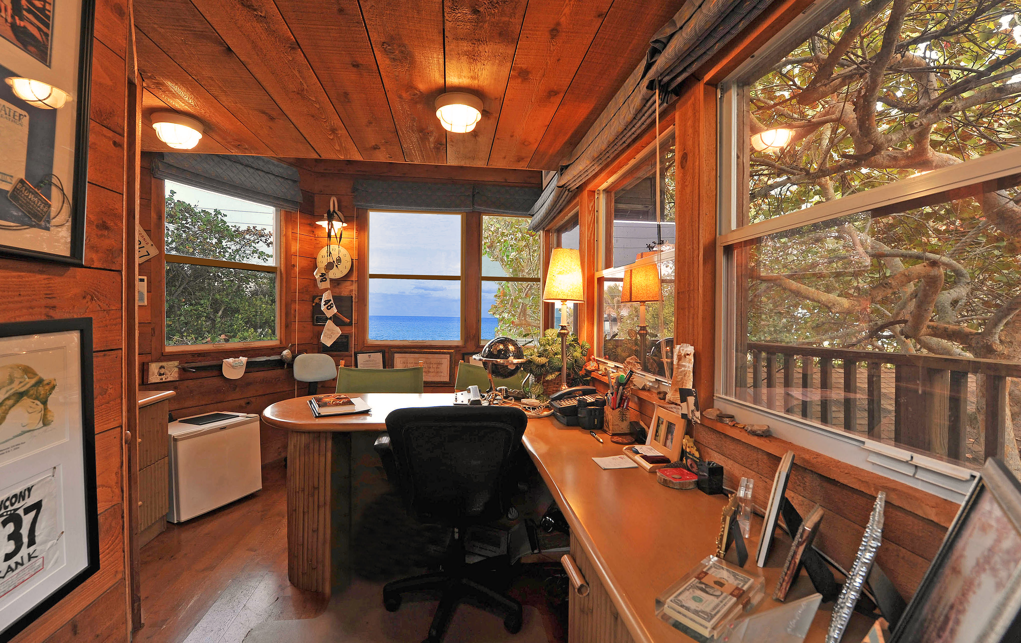My oceanfront treehouse office