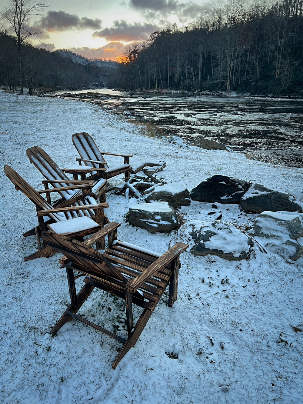 Panther Creek - Chairs by the River